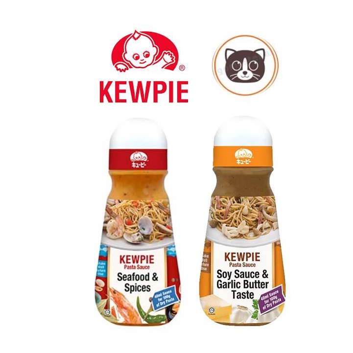 KEWPIE Pasta Sauce 200ml (Seafood & Spices / Garlic Butter) Shopee