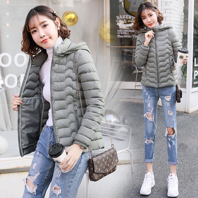 short hooded down jacket