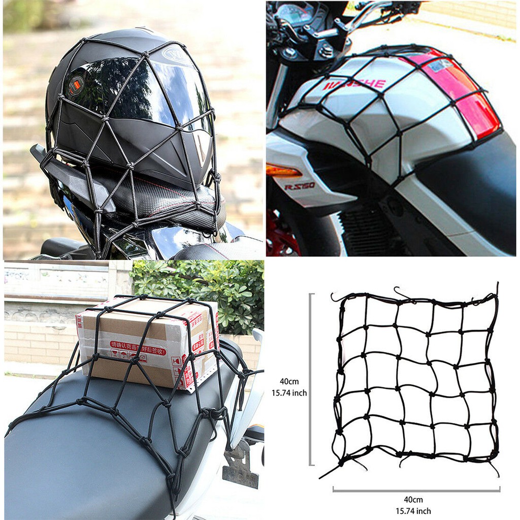 Cargo Net Motorcycle Helmet Mesh Storage Tie Down Adjustable Shopee Philippines