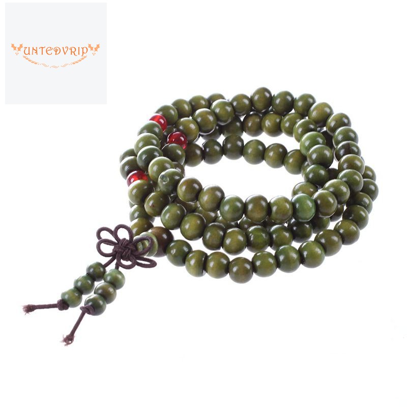 green sandalwood prayer beads