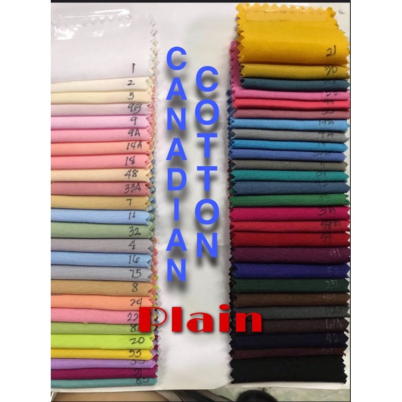 Premium Canadian cotton Plain Shopee Philippines