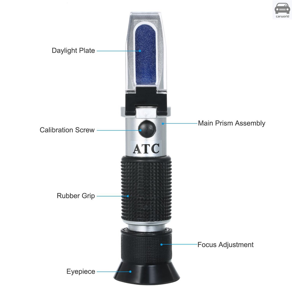 Aquarium and Sea Water Hydrometer,Dual Scale 0-100 PPT of Salinity and 1.000 to 1.070 Specific Gravity Marine Industry CAMWAY Salinity Refractometer 0-10% for Sea Water Aquarium Tank 