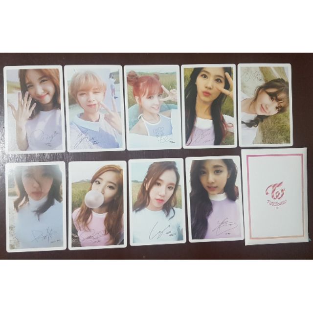 Twice Official Pob Photocard Set Twicecoaster Signal Likey Yes Or Yes Fancy Feel Special Pc Set Shopee Philippines