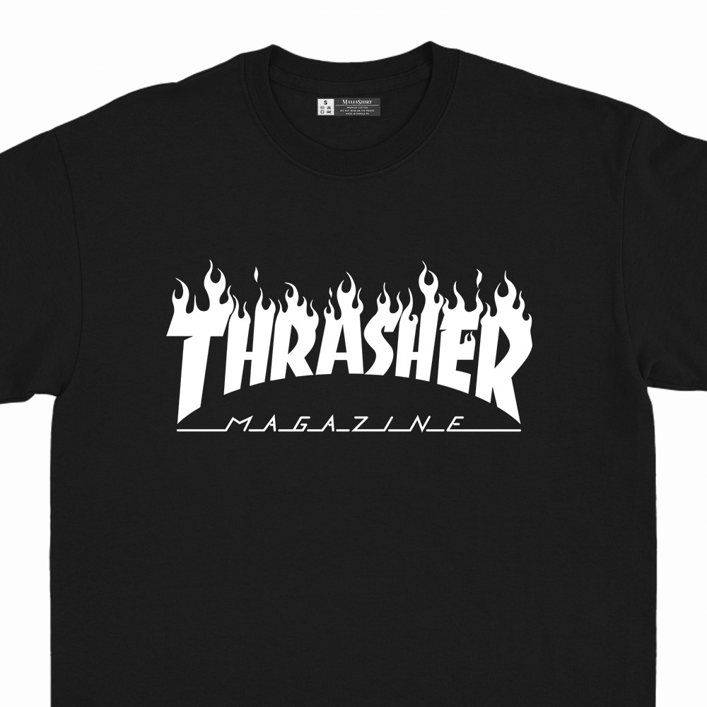 Thrasher Flame Simple Premium Quality T Shirt Shopee Philippines