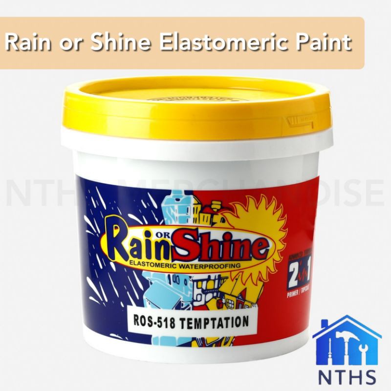 Rain or Shine Elastomeric Waterproofing Paint for Wall Shopee Philippines
