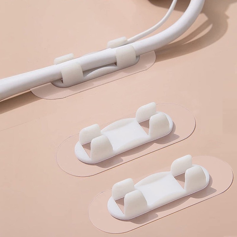 Punchfree Cable Storage Power Cord Buckle Clear Nonmarking Wire