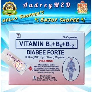 DIABEE FORTE (Vitamin B-Complex) 100 Capsules