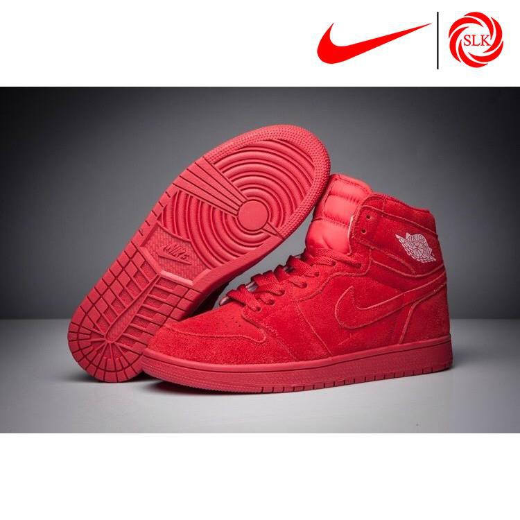 nike air jordan 1 retro high red suede