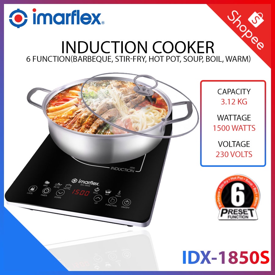 Imarflex IDX1850S Single Induction Cooker Shopee Philippines