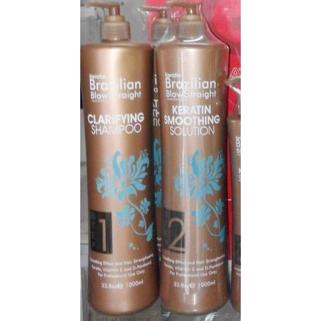 keratin brazilian blow straight