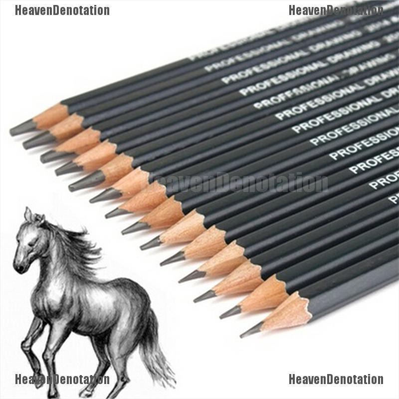 Professinal Set Of 14 Sketch Art Drawing Pencil 6h 12b Sketching Pencils Essential For Life Shopee Philippines