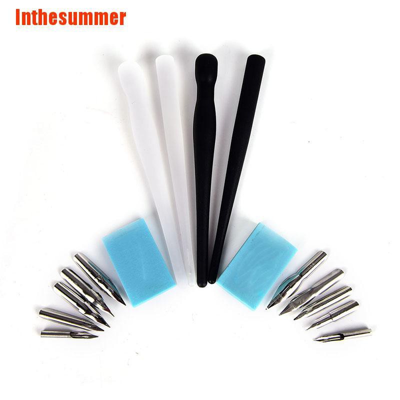 Inthesummer Manga Pen Dip Pen Set Manga Comic Pro Drawing Kit Anime Nib Drawing Tools Shopee Philippines