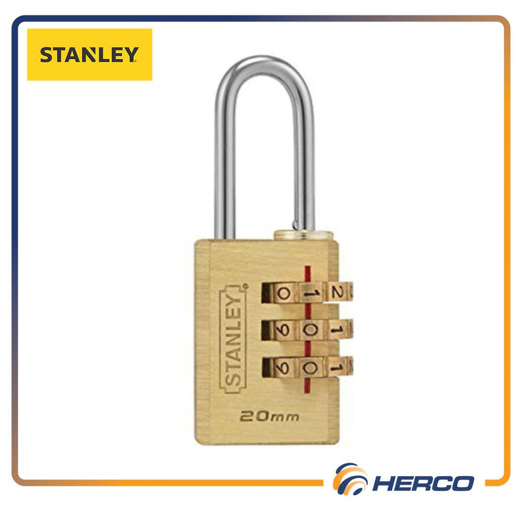 stanley combination padlock