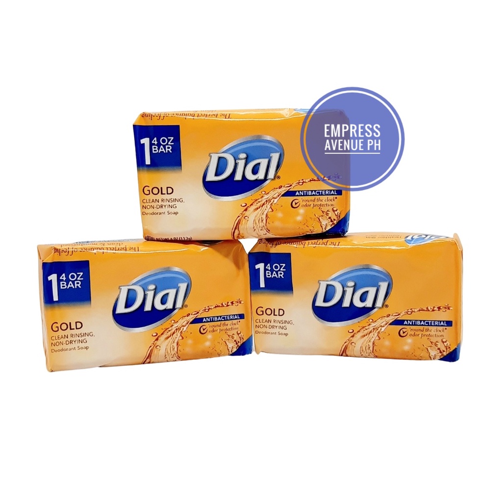 Dial Gold Antibacterial Deodorant Bar Soap, 3 Bars X 113g | Shopee ...