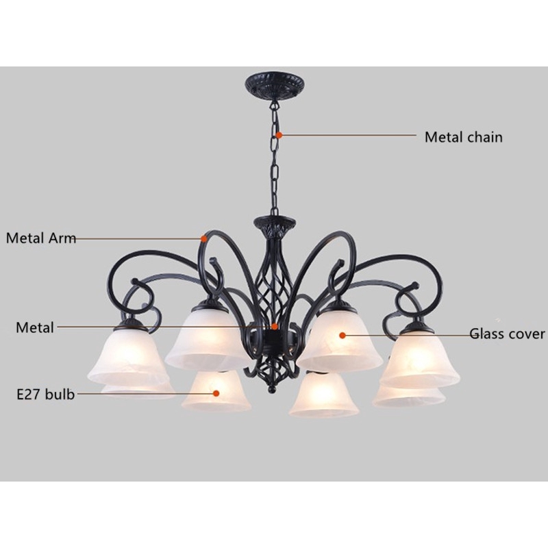 modern metal chandelier