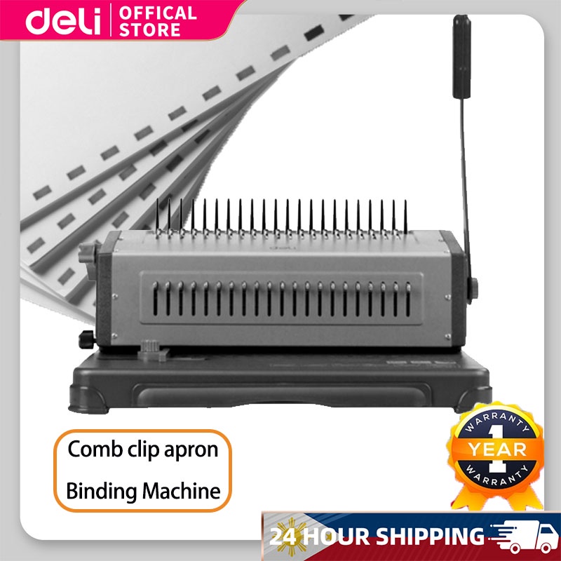 Deli 21Hole Punching Machine Comb Binding Machine Heavy Duty Binder 3874 Shopee Philippines