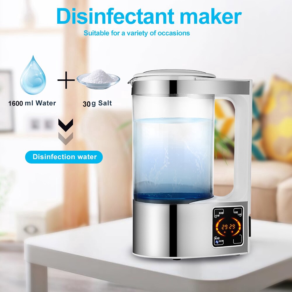 2000ml Hypochlorous Acid Water Maker Machine 84 Disinfectant Generator ...