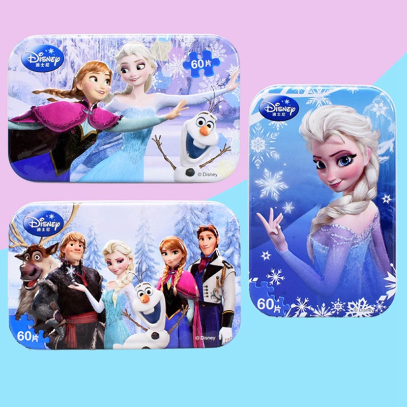frozen wooden puzzle set