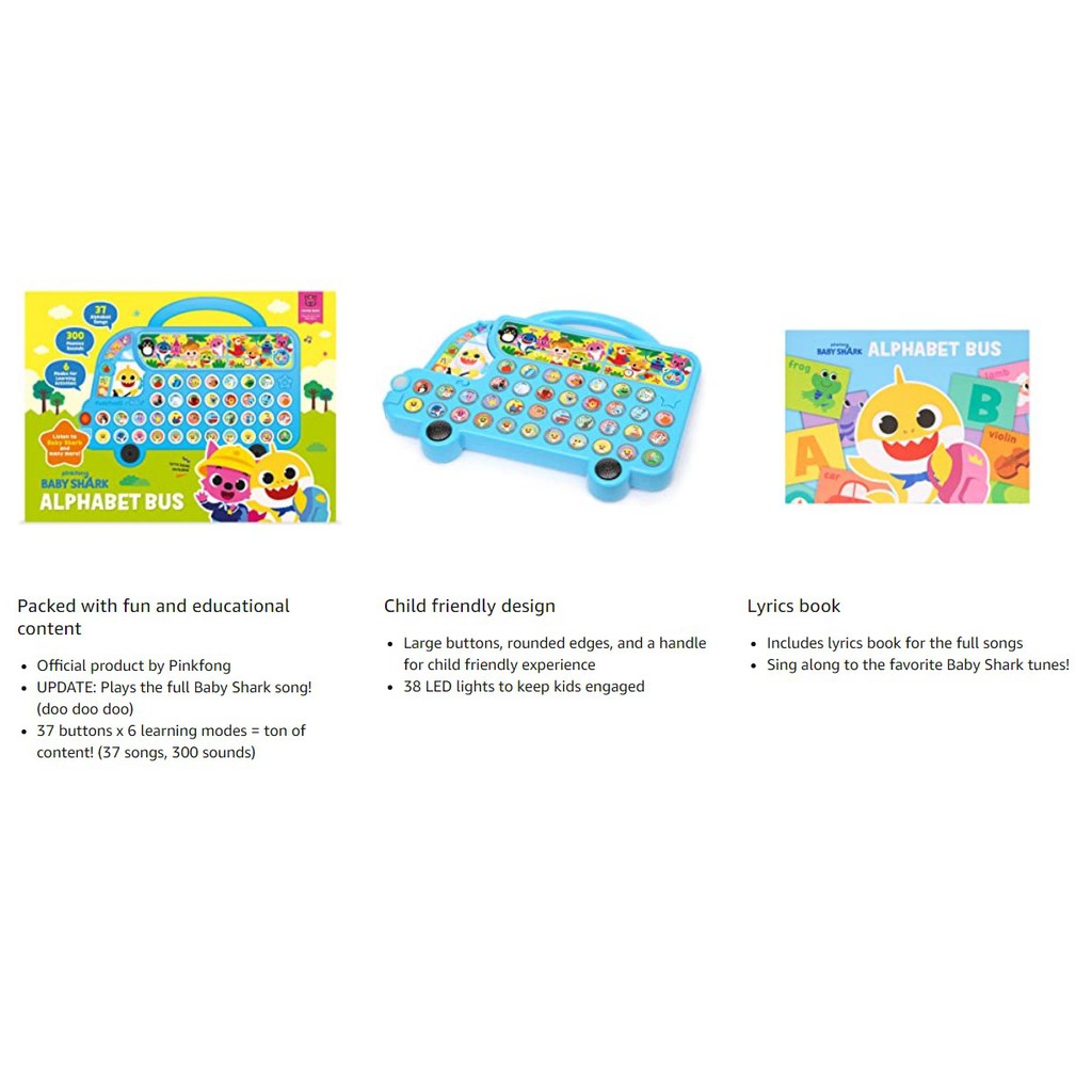 pinkfong baby shark alphabet bus
