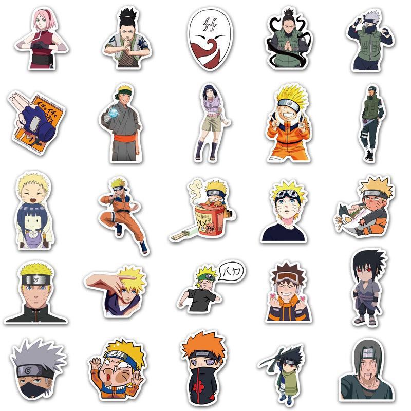 xs069 50pcs naruto graffiti waterproof sticker shopee philippines