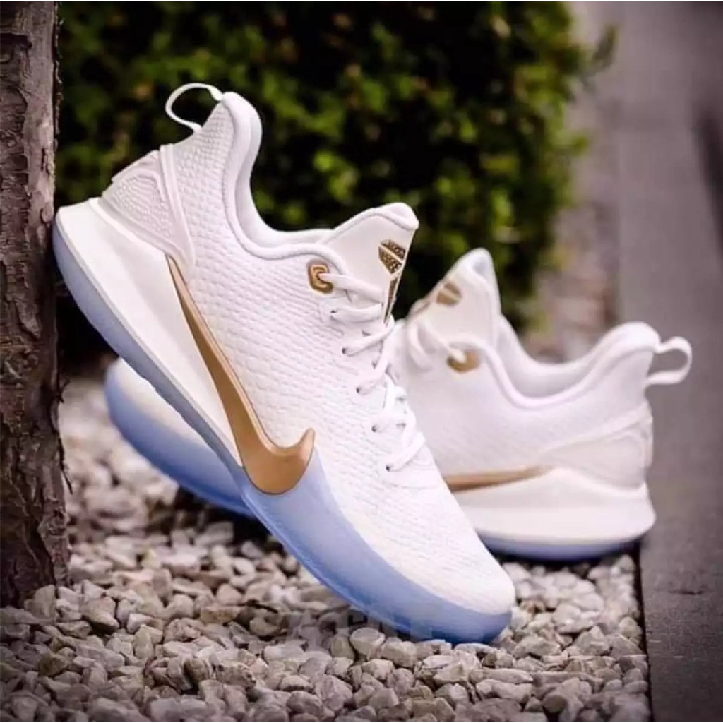 KOBE MAMBA FOCUS EP White Gold Basketball Shoes For Men With BOXmen shoe |  Shopee Philippines