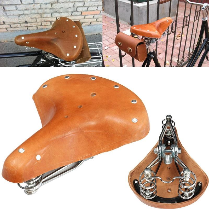 leather cycle saddle