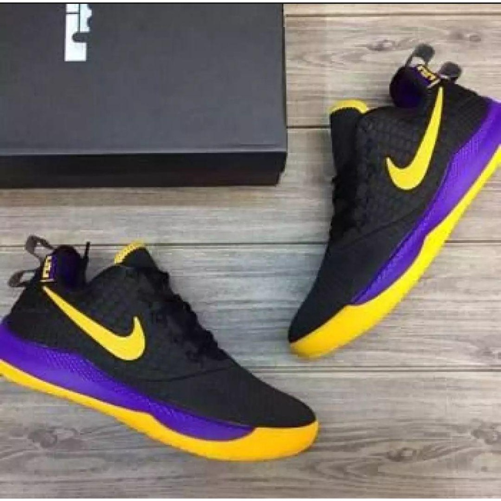 lebron witness 3 black yellow purple