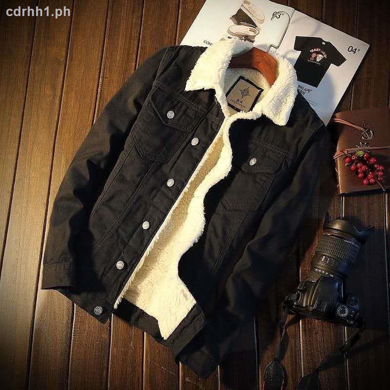 padded denim jacket mens