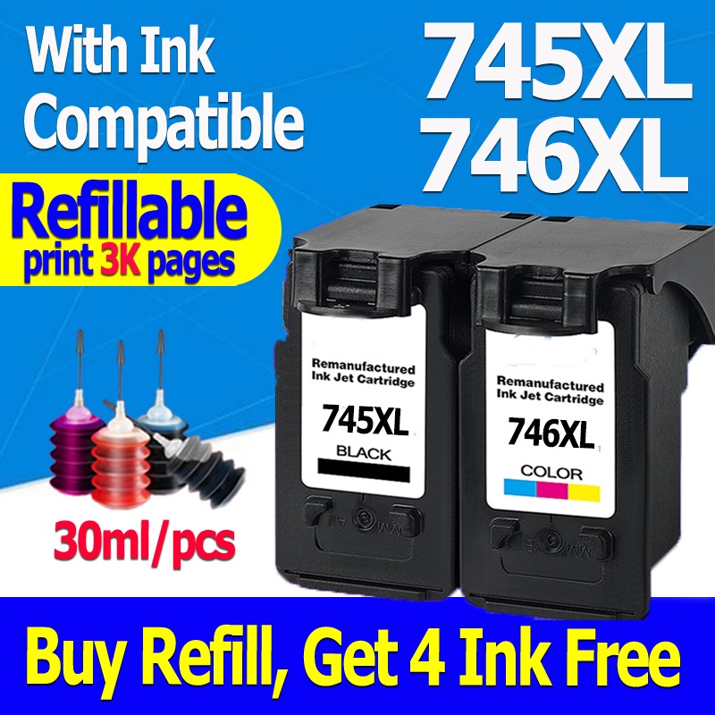 compatible pg 745xl cl 746xl ink pg 745 cl 746 black pg745xl cl746xl ...