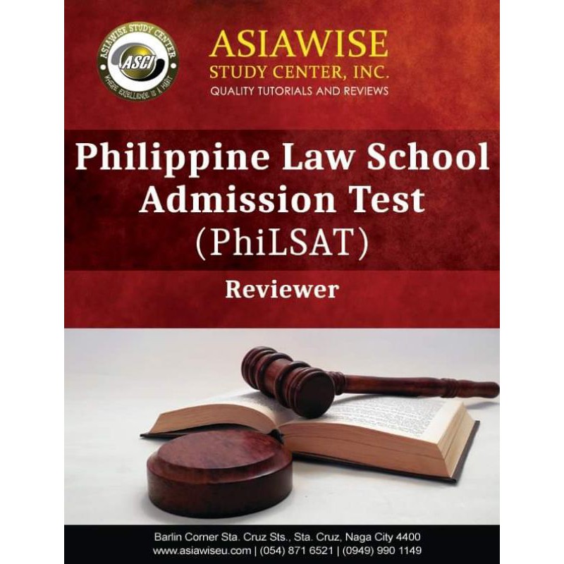 Philippine Law School Admission Test (PhiLSAT) Reviewer Shopee