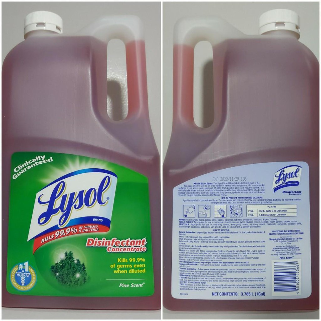 Lysol Disinfectant Concentrate 1 Gallon | Shopee Philippines