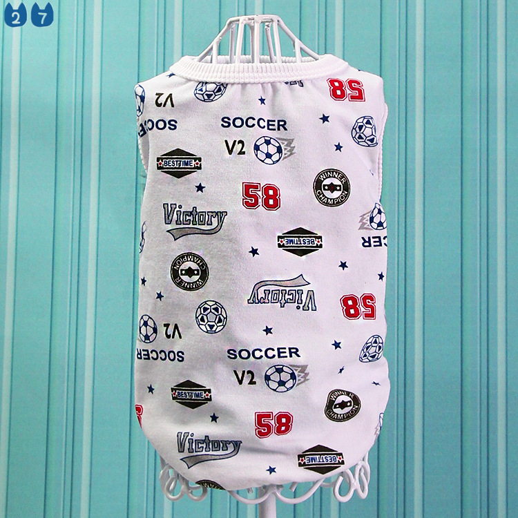 『27Pets』Summer Pet Dog Clothes Spring Cute ClothesCat Vest Shirt For Small Medium French Bulldog Outdoor Costumes #2