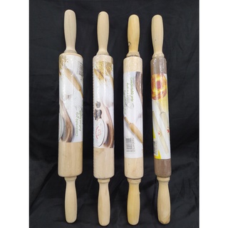 Wooden Rolling Pin Movable Stick 43 CM Long #4