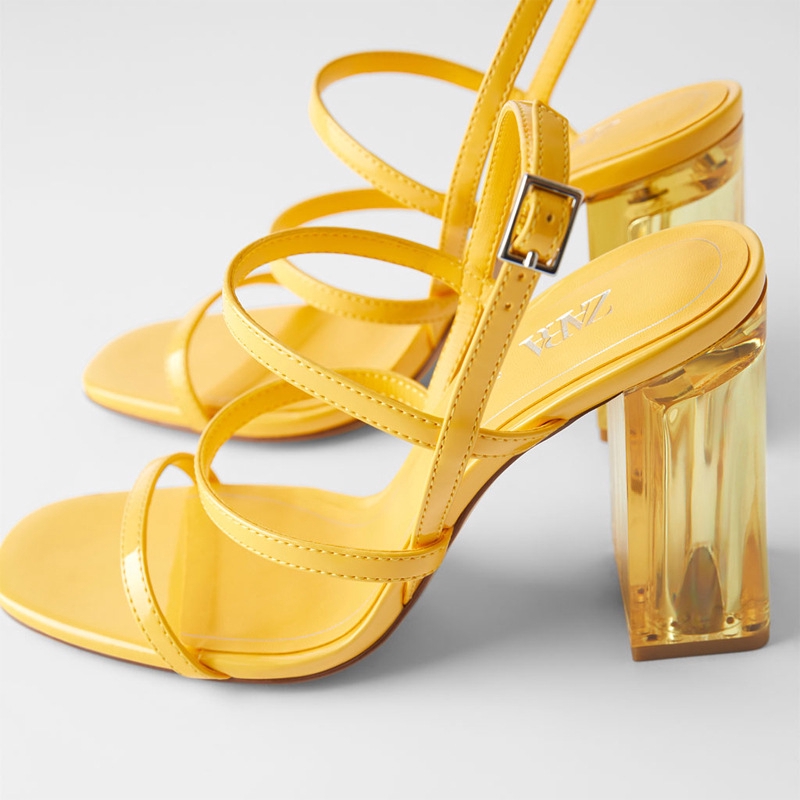 high heels yellow