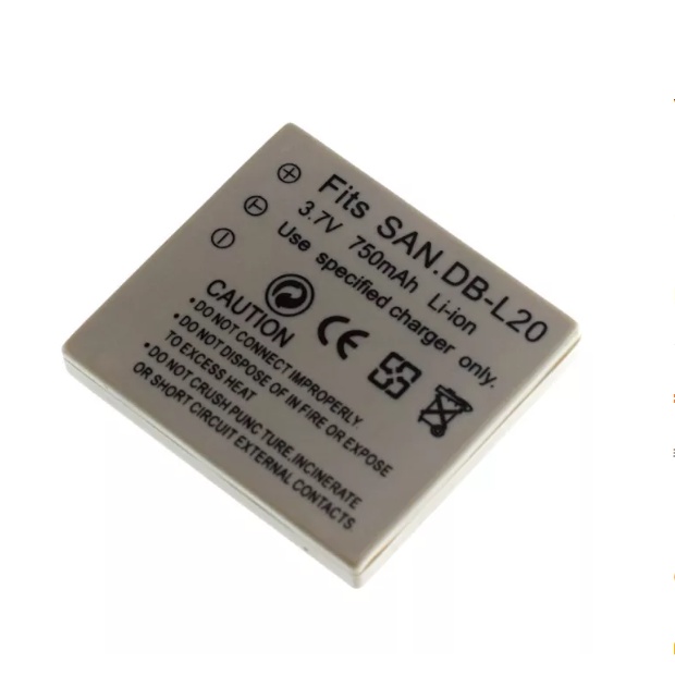 Amsahr BT-SANYODBL20-1CT Numérique Remplacement Caméra/Caméscope Batterie pour Sanyo Db-L20