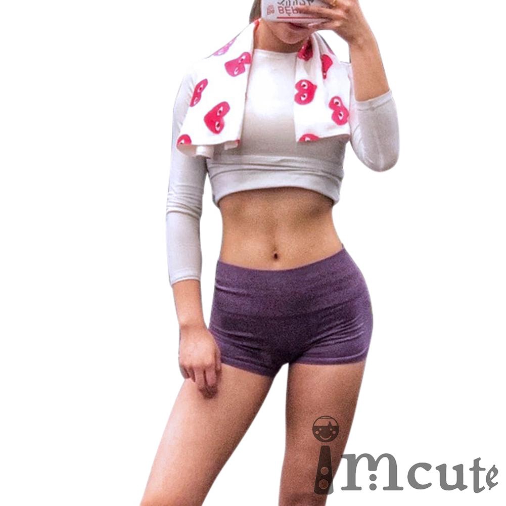 low rise yoga shorts