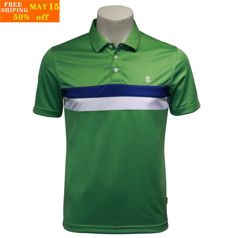 Izod Men's Slim Fit Plain Golf Shirt w/ Self Fabric Collar (Green
