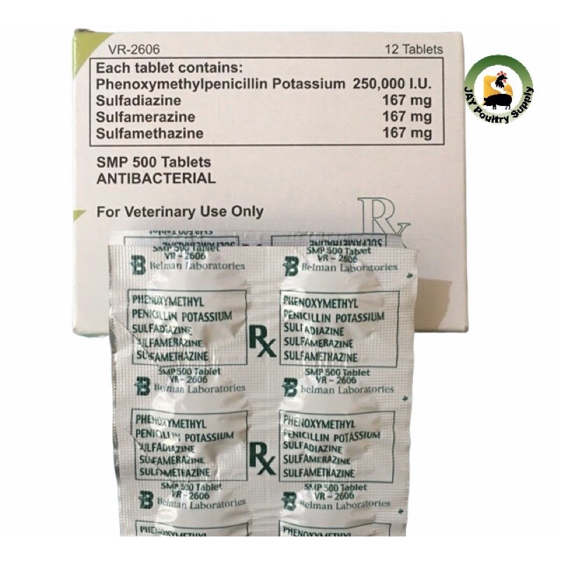 Smp 500 Antibacterial 1box Contains 12 Tablets Shopee Philippines