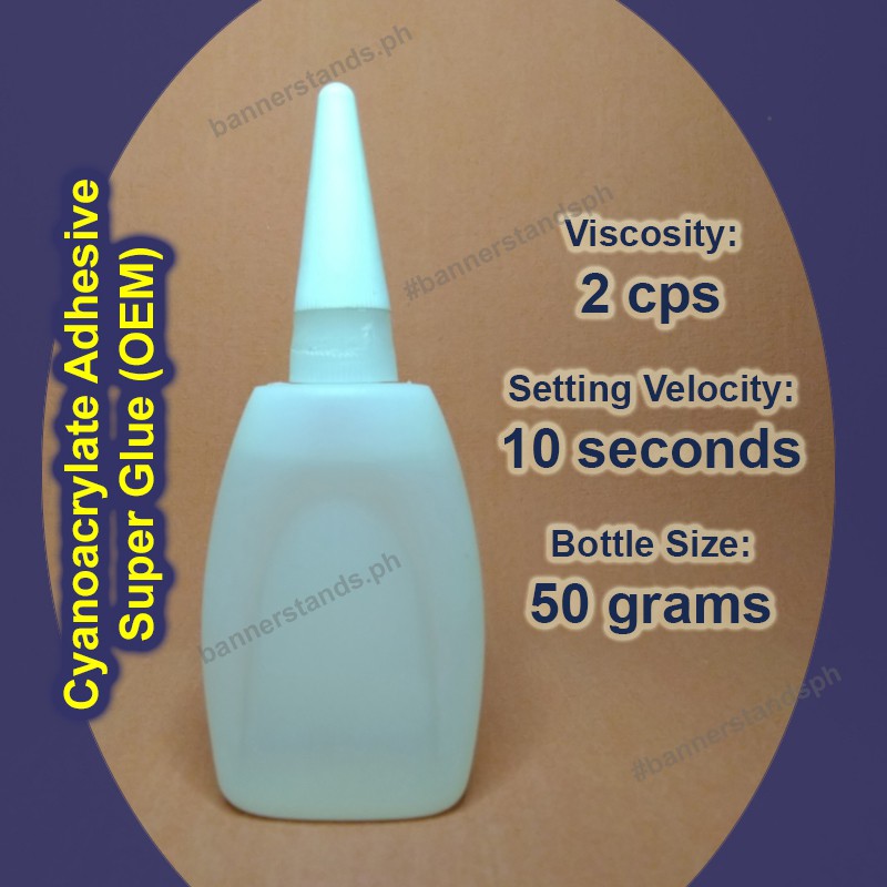 Cyno Super Glue 50g Adhesive OEM Cyanoacrylate Cyano Tarpaulin Acrylic