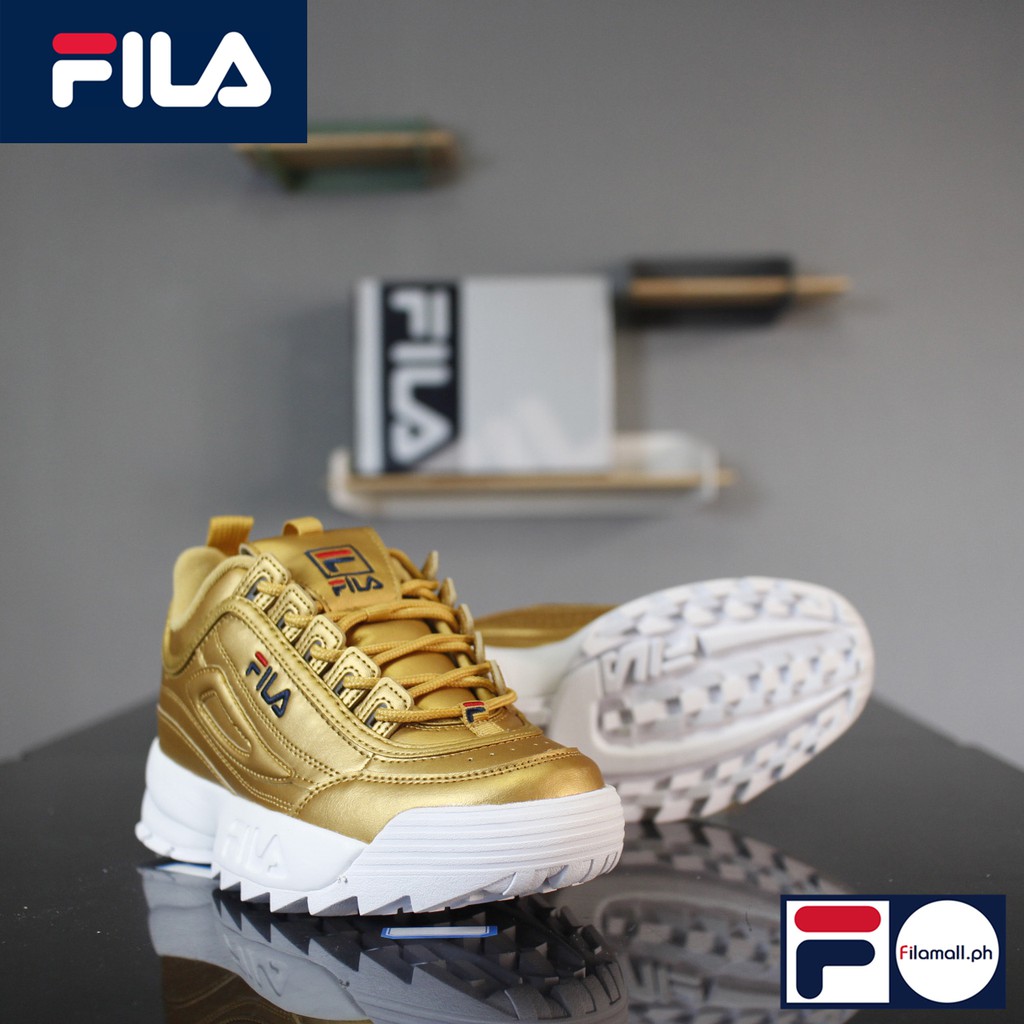 fila gold sneakers