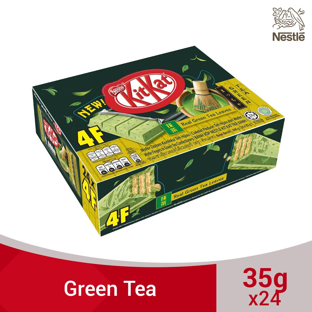 KITKAT Green Tea 4F 35g Pack of 24 Shopee Philippines