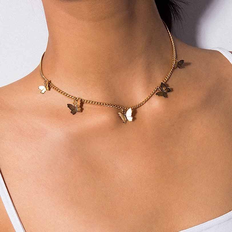 cute gold chokers