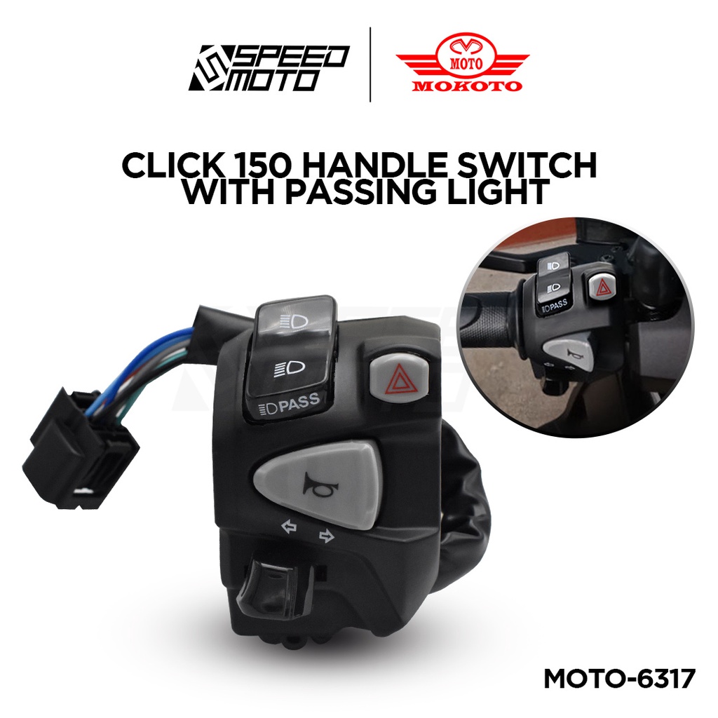 HONDA CLICK 125i/150i HANDLE SWITCH WITH PASSING LIGHT LEFT SIDE FOR