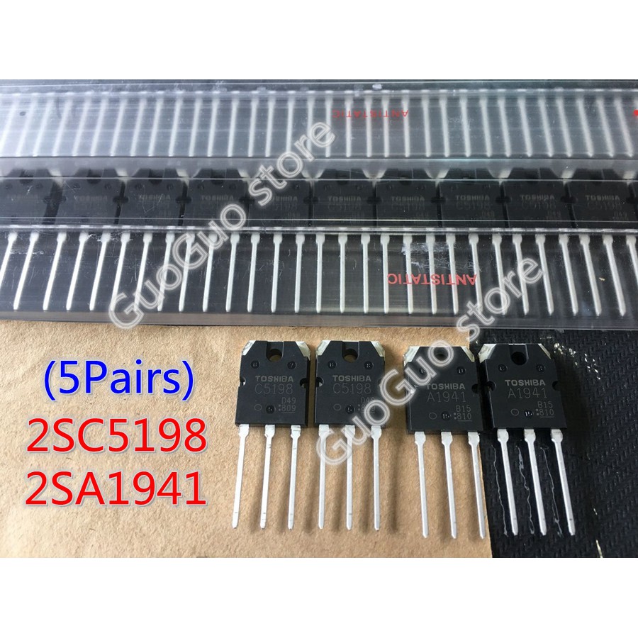 10pcs 2Sa1941 2Sc5198 TO-3P (5Pcs A1941 + 5Pcs C5198 ) TO3P Silicon ...