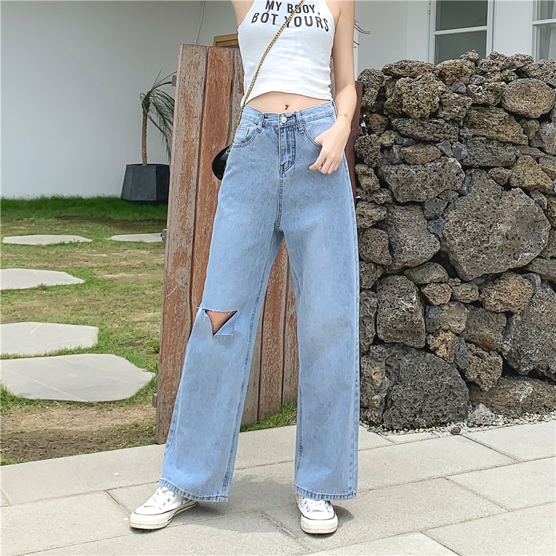 straight leg boyfriend jeans