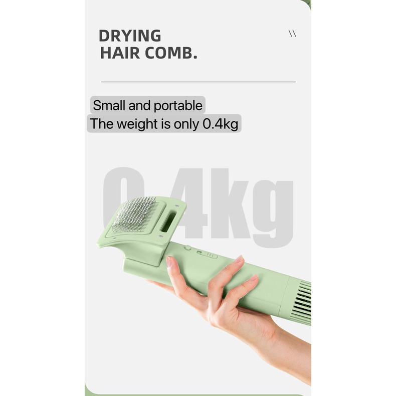 2 in 1 Portable Pet Dryer Dog Hair Dryer & Comb Pet Grooming Cat Hair Comb Dog Fur Blower Low Noise #6
