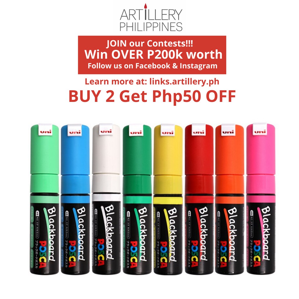 Uni Posca Blackboard Chalk Marker PCE50017K6C PCE2005M8C Shopee