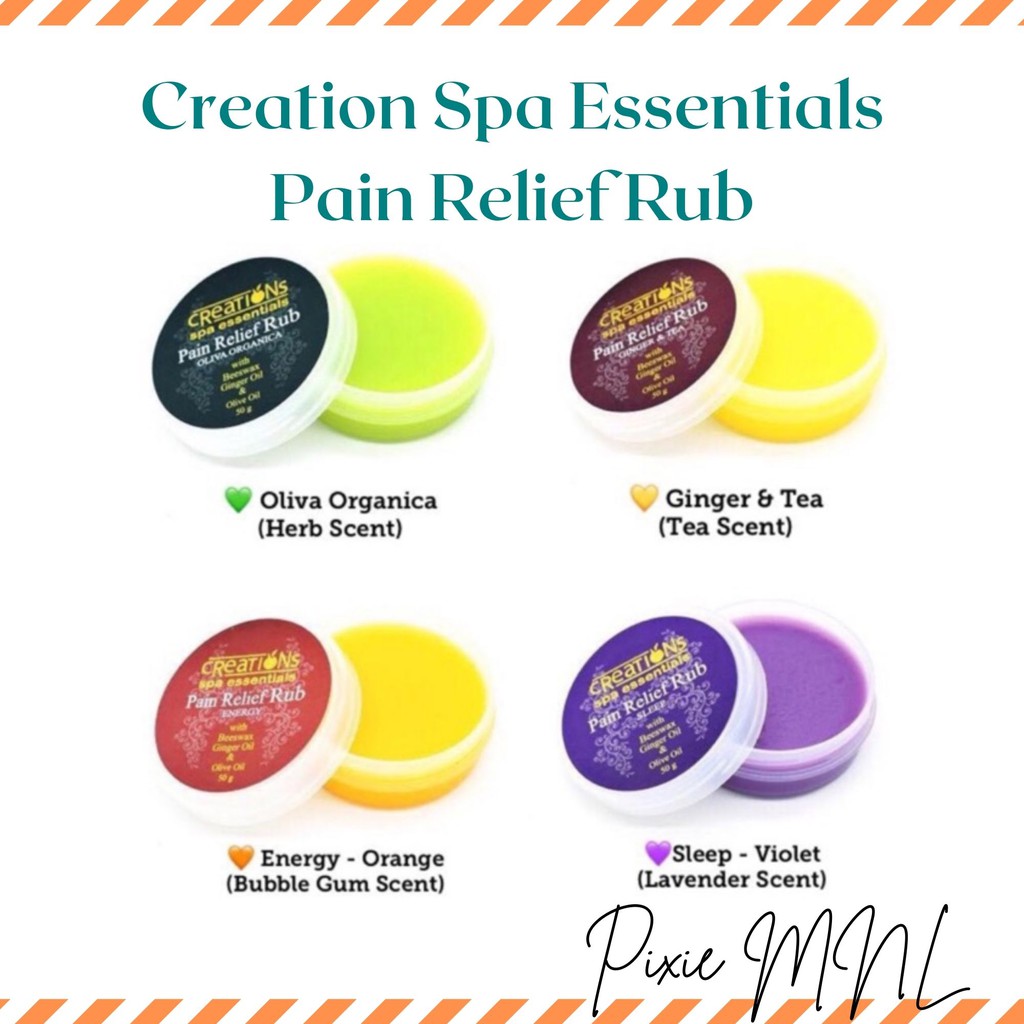 Pixie MNL Creation Spa Essentials Pain Relief Rub Shopee Philippines