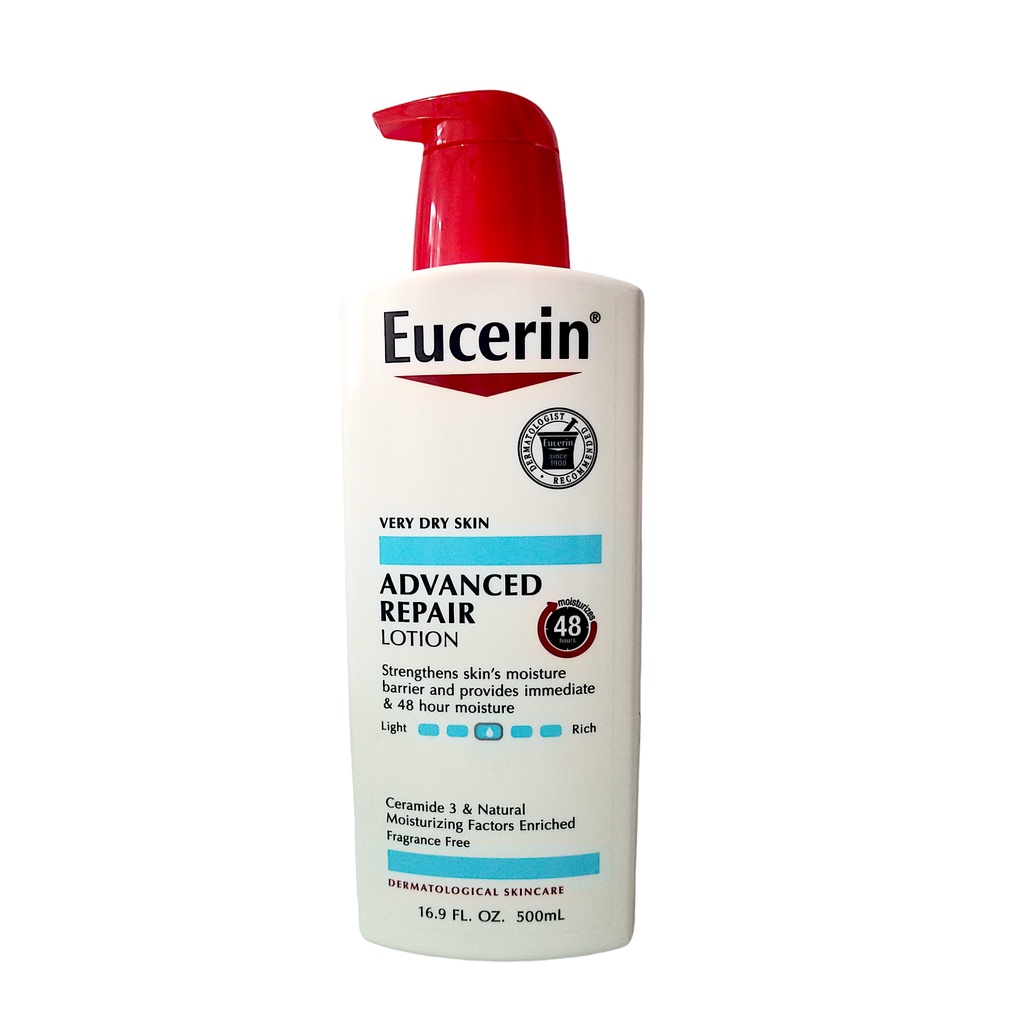 Eucerin Advanced Repair Lotion W/ Ceramide 3 & Natural Moisturizing ...