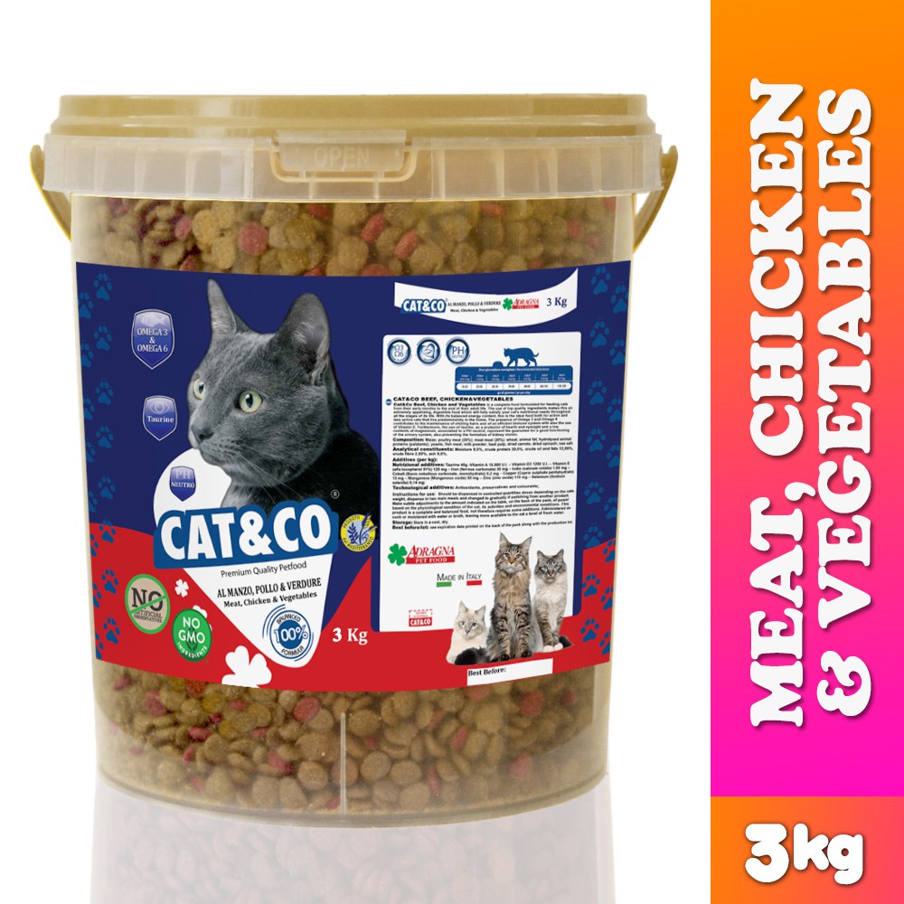 Cat & Co Premium Cat Food Meat & Veggies 3kg Shopee Philippines